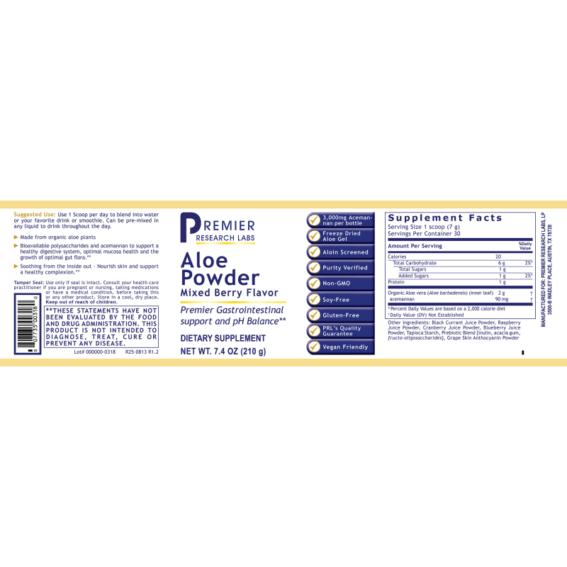 Aloe Powder-Mixed Berry Flavor, Premier - Image 2